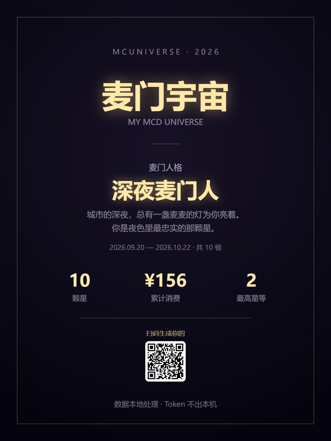 极简海报风格分享卡
